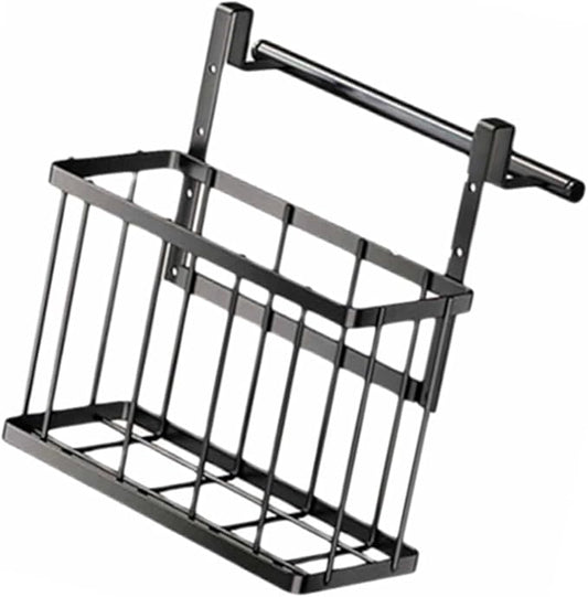 XISAOK Over The Cabinet Door Organiser Storage Basket with Adjustable Heights for Kitchen and Bathroom Home Organization Tool