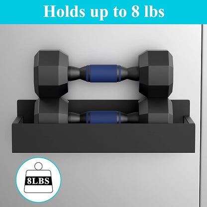 HuggieGems 4 Pack Magnetic Spice Storage Rack Organizer for Refrigerator and Oven, Matt Black Fridge Organizers and Storage
