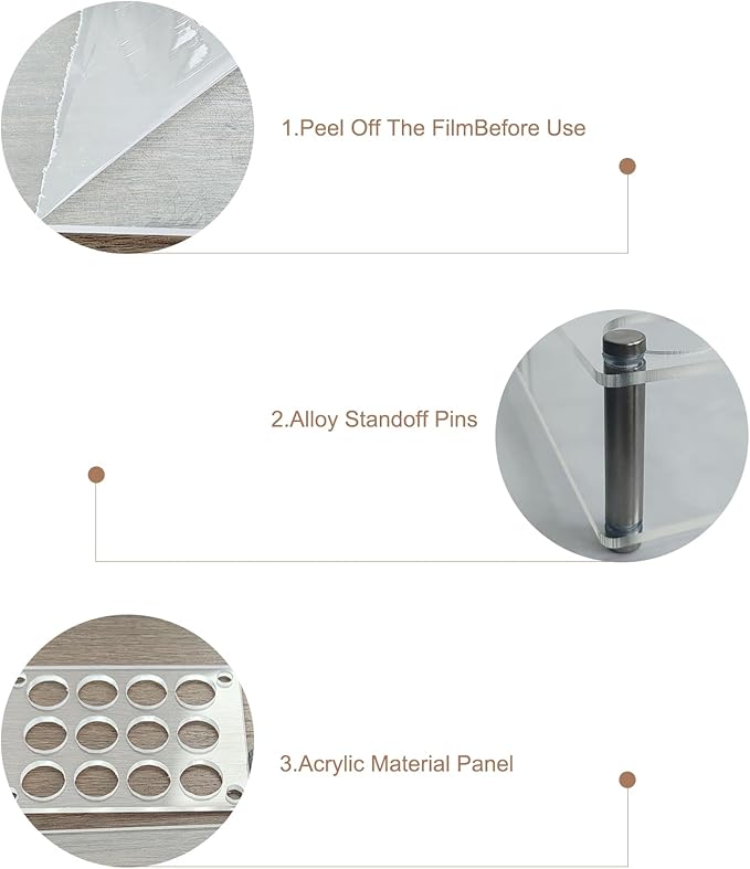 Acrylic 12 Slots Roller Perfume Organizer, Scentbird Perfume Holder, Beauty Scent Holder, Vertically Rack, Oils Makeup Lipgloss Display Case for Bedroom Bottle Comestic Storage 4.6 x 4 x 1.8 in