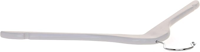 Quality Hangers Semi Curved Wooden Suit Hangers - Smooth Finish Solid Wood Coat Hanger with Swivel Hook - Perfect for Jackets Pants - Dress Clothes Hangers - White - 20 Pack
