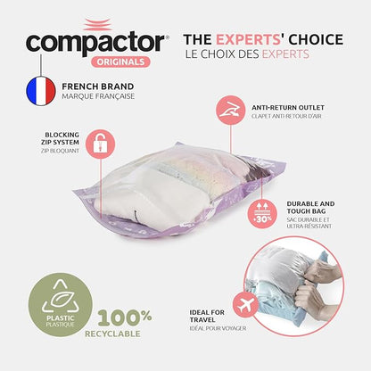 Travel Vacuum Bags Set by Compactor