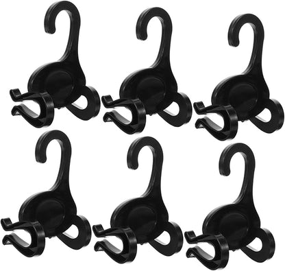PRETYZOOM 30pcs Space-Saving Under Bed Shoe Organizer Plastic Double Slots Hanger Hooks Sports Shoe Rack