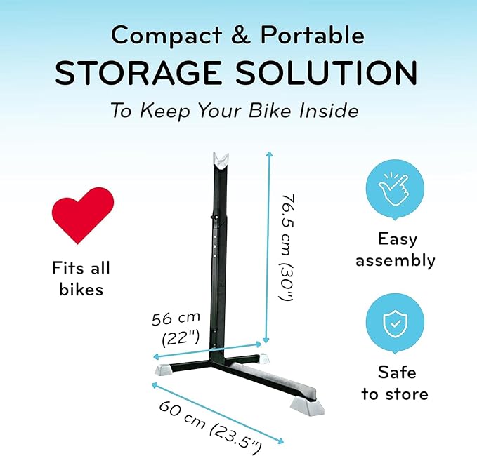 Bike Nook Stand & Vertical Storage Rack - 4 Pack with connectors- The Original Vertical Bicycle Floor Stand for Garage Storage and Indoor and Outdoor use, No Drilling Required