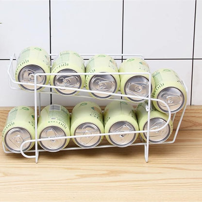 Beverage Storage Rack,Stacking Can Dispensers,Beverage Organizer,Beverage Storage,Drink Organizer for Pantry,13.38" L*5.12" W*7.08" H,Suitable for Kitchen, Refrigerator.
