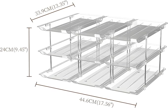 Sturdy Stacking Can Organizers Systems with Portable Size Optimizes Kitchen Storage Store Organization Shelves