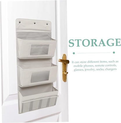 Multi Layer Door Hanging Storage Pouch Over The Door Organizer for Living Space Breathable and Design for Living Bedroom Bathroom