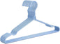 Sky Blue Wire Clothes Hangers - 10 Pack, Heavy Duty, Space Saving, Non Slip Coat Hangers for Suits, Shirts, Dresses & Trousers