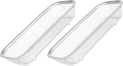 Cabilock Dishwasher Silverware Basket Small Storage Holder for Utensils and Chopsticks 12.20X5.11X2.16 Inch Rustproof Metal Kitchen Organizer Set of 2
