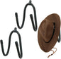 Kesywale 2 Pack Cowboy Hat Rack Holder for Wall, Adjustable Cowboy Hats Wall Mount Baseball Cap Organizer Western Hat Hanger (2)