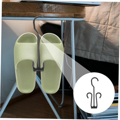 Luxshiny 25pcs Shoe Organizer Hanging Shoe Rack Storage Expandable Rack Portable Stackable Shelves Hanger Clips Closet Organizer