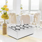 Commercial 8-Hole Stainless Steel Cylinder Flatware Silverware Utensil Holder Organizer Restaurant Silverware Organizer Countertop Cylinder Holder For Restaurants, Catering