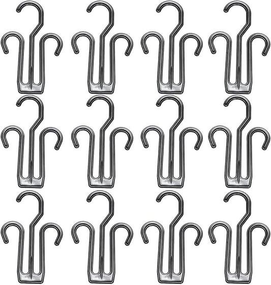 CHILDWEET 20pcs Plastic Multifunctional Shoe Rack Hangers Drying Hanger Closet Organizer