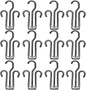 CHILDWEET 20pcs Plastic Multifunctional Shoe Rack Hangers Drying Hanger Closet Organizer