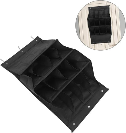 Zerodeko Door Hanging Shoe Rack Vertical Organizer for Narrow Doors Wall Mounted Storage for Entryway Bathroom and Laundry Room Tear Resistant