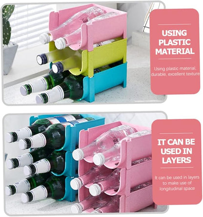 Garneck 3pcs Stackable Storage Rack for Beer Beverage Kitchen Organizers Storage Can Rack Organizer for Pantry