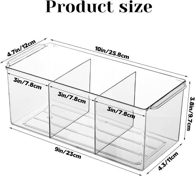 Rainmae Cutlery Storage Organizer, Plastic Silverware Caddy Organizer for Kitchen Countertop Organization - Holds Fork, Knife, Spoon, Tableware Storage Box for Kitchen Table Countertop Outdoor Picnic