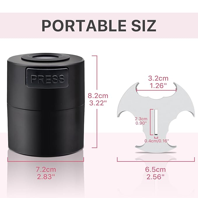Pretty memory Eyelash Glue Storage Container with Digital Display, Temperature and Humidity Monitor, Lash Glue Holder Eyelash Extensions Adhesive Jar Stand Sealed Lash Extension Supplies, Black