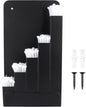Cable Tie Organizer Holder with Screws, Metal Zip Tie Storage Container for Trailer, Workshop, Tool Box, Garage (Black)
