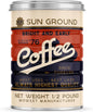Retro Tin Can, Studio MPLS Designs, Collectable, Peel & Stick Valved End with Metal Lid, 8-12oz (4.0625 x 5.5 in) (Sun Ground Design)
