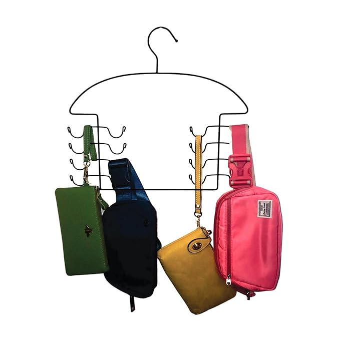 Organizer Hangers for Tank Tops, Bras & Camis by Dr. Organizer – USA Patented Steel 3-Piece Set – Space-Saving Multi-Hanger Holds 24 Garments – Rust-Resistant, Durable Closet & Laundry Organizer