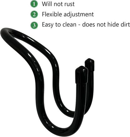 Pmsanzay Sling Flexible Sink Caddy, Sink Sponge Holder Organizer, Non-Slip – Holds Sponge, Scrubbing Brush or Dishrag, Not hiding dirt, easy to clean - Black