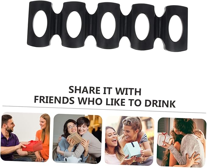 Amosfun 3pcs Silicone Beer Mat Dispenser for Refrigerator Flexible Beverage Rack for Cans and Bottles - Design for Easy Organization Dishwasher Safe for Home and Parties