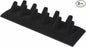 Plymor Black Velvet Ring Finger Display, Eleven on Rectangular Base, 11.125" W x 3.375" D x 2.125" H (Pack of 3)