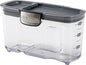 ProKeeper+ by Progressive International Clear Plastic Airtight Food Baker's Kitchen Storage Organization Container Canister Set with Magnetic Accessories (Cereal 1.5-Quart)