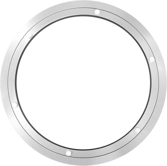 Aluminium Alloy Turntable Bearing Heavy Duty Lazy Susan Metal Rotating Hardware Turntable Bearing Ring Base Only (12 inch)