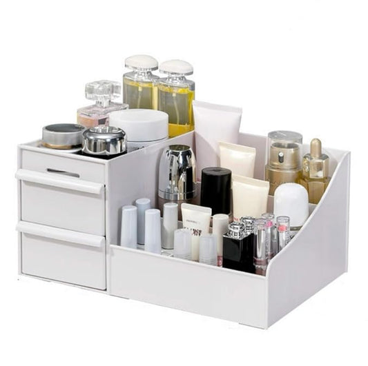 Makeup Organizer With Drawers, Bathroom Countertop Organizer for Cosmetics, Vanity Storage for Lipstick, Brushes, Lotions, Eyeshadow, Nail Polish and Jewelry