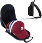 ProCase Hard Hat Travel Case for Baseball Caps, No-Crush Case Holds Up to 5-6 Hats, Adjustable Interior with Shoulder Strap for Travel, Hat Organizer Ball Caps Holder -Black