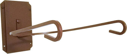 American Made Single Cowboy Hat Holder – Wall Mounted Hat Rack Classic Chisholm Trail Tan Steel