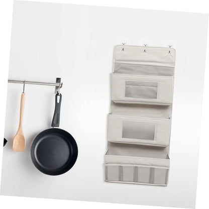 Multi Layer Door Hanging Storage Pouch Over The Door Organizer for Living Space Breathable and Design for Living Bedroom Bathroom