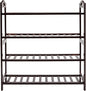 4-Tier Bamboo Shoe Rack for Entryway, Shoe Organizer for Hallway Closet, Free Standing Shoe Racks for Indoor Outdoor Living Room (Coffee-4 Tiers)