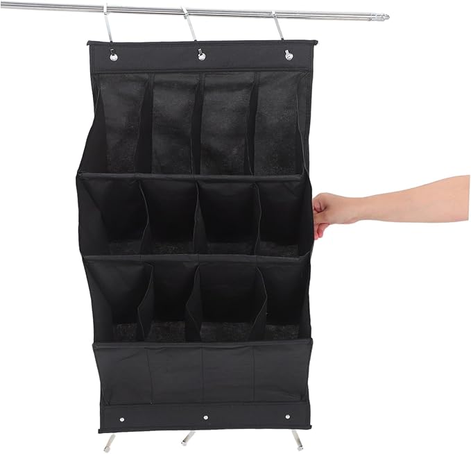 IMIKEYA Over Door Shoe Organizer Wall Mounted Storage Rack for Boots High Heels and Sneakers Breathable Compact Design for Spaces Easy Installation Without Tools