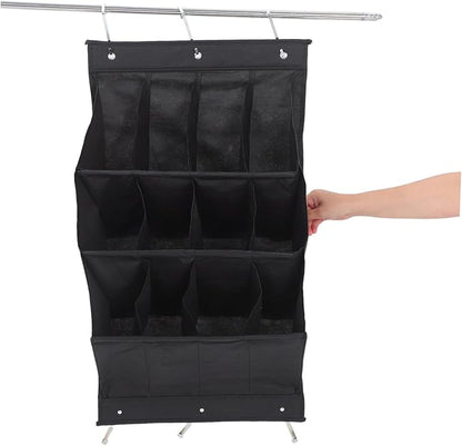 IMIKEYA Over Door Shoe Organizer Wall Mounted Storage Rack for Boots High Heels and Sneakers Breathable Compact Design for Spaces Easy Installation Without Tools