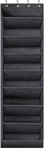 Boot Holder Shoe Rack - 8 Tiers with Large Deep Pockets, Shoe Organizer for Closet Wall Bedroom Dorm Rv | Hold Shoes Boots Socks Headphones | Space-Saving Durable Storage Solution for Door