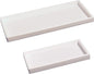 Spacewiser Countertop and Vanity Tray - 2 PC (11” and 7”) Shatterproof Silicone Kitchen and Bathroom Trays for Counter, Kitchen Soap Dispenser Tray, Vanity Trays for Bathroom, Perfume Key Tray