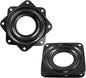 Hordion 2 Pcs 3 Inch Lazy Susan Turntable Bearings, Square Rotating Plate Lazy Susan Hardware Heavy Duty Swivel Plate for Kitchen Dining Table Makeup Holder, Black