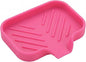 MicoYang Silicone Bathroom Soap Dishes with Drain Spout-Bathroom and Kitchen Sink Organizer,Sponge Holder,Dish Soap Tray,Perfect for Dispenser,Scrubber,Bottle,Cup on Sink or Counter-Rose 4.9"×3.2"