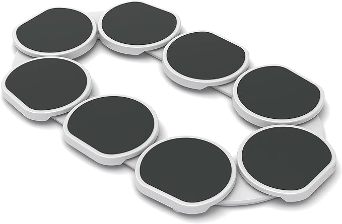 The Lazy Susan Revolution - Full Set - Dark Gray - The First Patented Lazy Susan Turntable Expandable for Rectangular & Oblong Tables - Kitchen & Dining Tables - Great Gift! Parties & Gatherings.