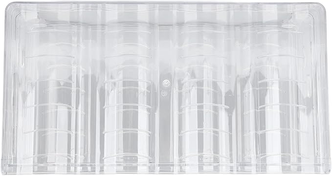 Pilipane Stackable Water Bottle Organizer Double Layer Transparent Plastic Desktop Cup Storage Rack for Kitchen Cabinet Space Saving Durable Stylish Functional (4 Bottles Per Shelf)
