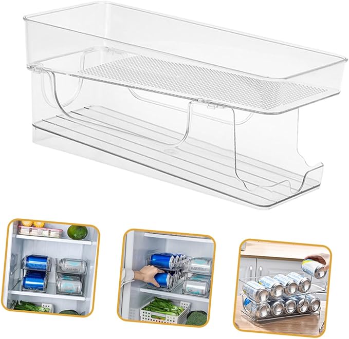 Multi-Function Can Holder Household Fridge Organizer Soda Organizer Refrigerator Can