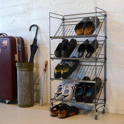 COLLEND WW-WSR Wire Shoe Rack, Black
