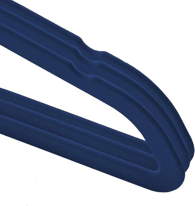 Casafield 50 Velvet Kid's Hangers - 14" Size for Children's Clothes - Royal Blue