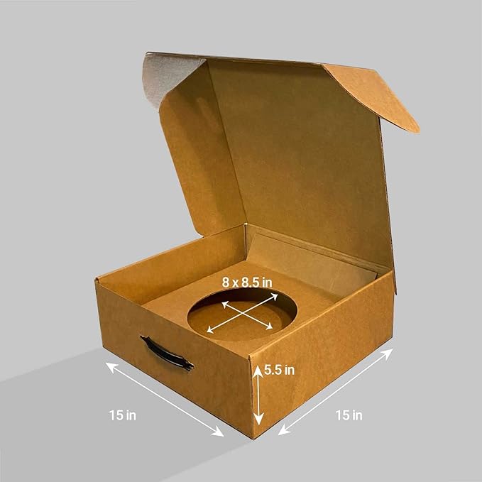 Hat Box for Travel, Protective Storage Organizer, Lightweight Travel Case (1 Pack - No Design)