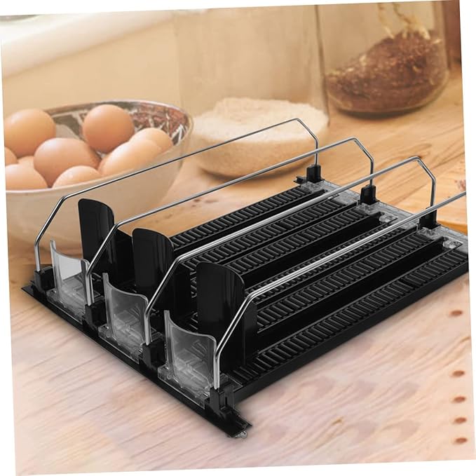 3pcs Fridge Drink Organizer Pusher Set Automatic Beverage Dispenser for Cans and Bottles Reliable Glide System for Convenience Stores and Home Use