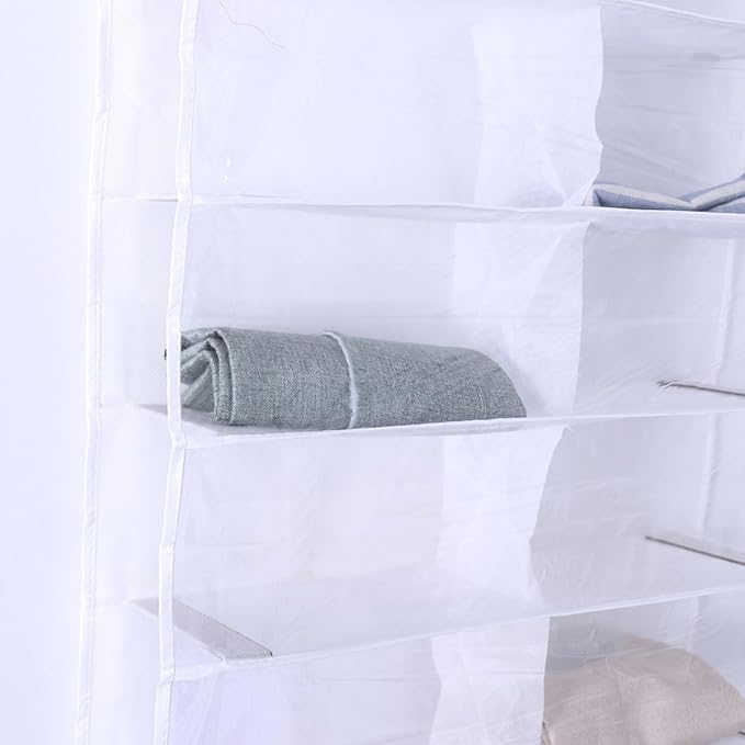 GALPADA 2pcs over The Door Shoe Organizer Closet Rack with 26 Pockets White Hanging Shoe Storage Space Saver for Bedroom and Entryway