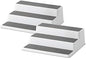 Copco Grey 2 Non-Skid 3-Tier Spice Rack Organizer for Pantry, 2-Pack, 10-Inch