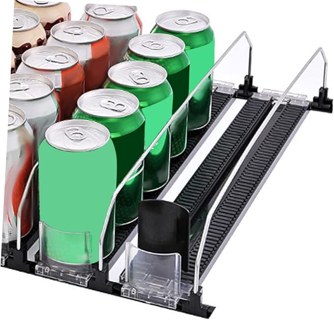 MAGICLULU Convenience Store Drink Pusher Automatic Glide Beverage Dispenser for Vending Machine Freezer Easy Install Drink Propeller for Fridge Organization Smooth Surface Design